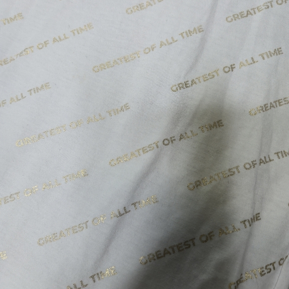 Urban Black Men's GOAT White And Gold Short Sleeve Tee Size M - Picture 6 of 11